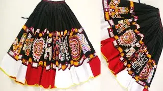 Kutchi Hend Work Ghaghra Kating Stitching &cent; 12 Jari Work Chli शिलाई करे &pi; #fashion #stitis Gothigeet