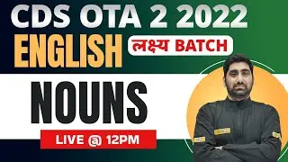 CDS OTA English 2022 | CDS OTA English Classes | English Nouns by Nitin Sir | Exampur CDS
