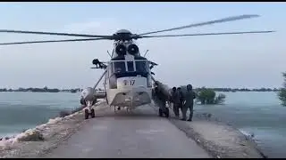 Pakistan #Navy's relief operation in the #flood-affected areas of #Punjab, Sindh and #KP is underway
