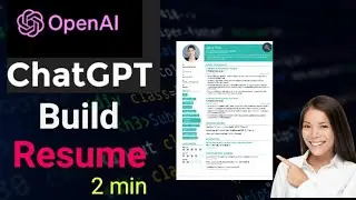 Build Resume in 2 Minutes Using ChatGPT  |  YouTube Automation