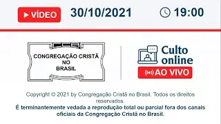 Ordenação novos obreiros  - Sab 30/10/2021 - 19:00   (Central Montes Claros - MG)