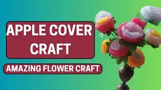 How to make flowers using apple covers? | Laskush |