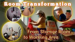 Room transformation | How Did I Transform our Storage Room into A Working Area