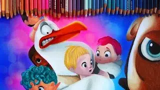Storks movie - Speed Drawing