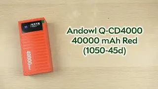 Розпаковка Andowl Q-CD4000 40000 mAh QC3.0 PD30W Red (1050-45d)