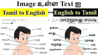 How to Translate Image Text From English to Tamil / Tamil to English | Translate text in images