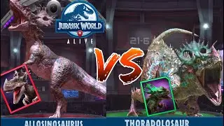Allosinosaurus Vs Thoradolosaur!!! Which is better? Ep.1 || Jurassic World Alive