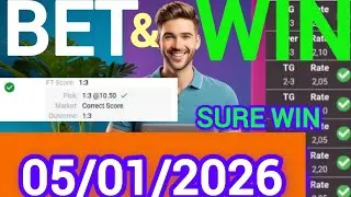 Correct Score Predictions for Today 05/1/2026| Football predictions|Soccer predictions/Sure Wins