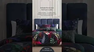 Bebejan Paradise Comforter Set | Midnight Florals & Tropical Elegance | Shop Luxury Bedding USA