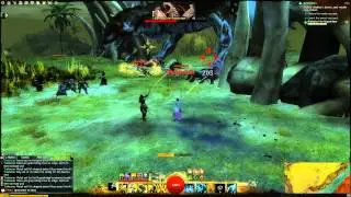 Guild Wars 2 cz-Dragon fight on Clow Island BOSS-Blightghast