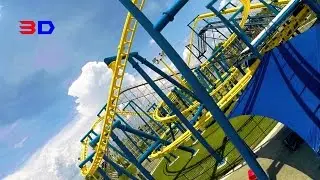Freedom Flyer 3D front seat on-ride HD POV @60fps Fun Spot America, Orlando