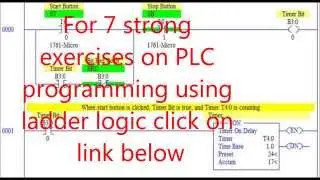 PLC programming advanced exercises with solution - series 1