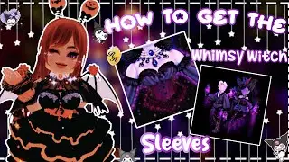 How to get the whimsy witch sleeves 🫢💜 || ✨Royale high✨||