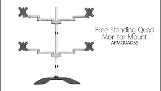 Articulating Desktop Quad Monitor Stand - ARMQUADSS | StarTech.com