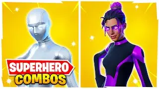 5 NEW TRYHARD SUPERHERO SKIN COMBOS IN FORTNITE! (Pros ONLY Use These Sweaty Combos)