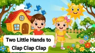 Two Little Hands to Clap Clap Clap | Kids Nursery Rhyme | Animated Video Action Song