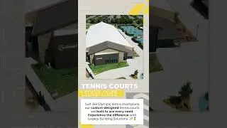 We Build Tennis Courts that ACE | Fabric Building Olympics