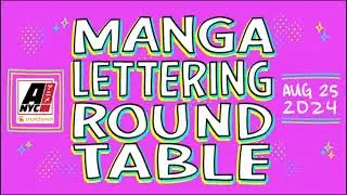 Manga Lettering Round Table @ Anime NYC 2024