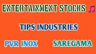 BEST ENTERTAINMENT STOCKS🎵TIPS INDUSTRIES🎶SAREGAMA🎶PVR INOX SHARE @ STOCK MARKET PLANNER