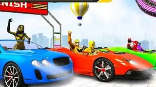 Spider Car Stunt 3D~  GT Car Stunts Racing Master 3D~ Superhero Cars VS Spider Car Racing Game