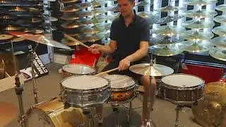Quick demo of 3 VERY different snare drums // Canopus, George Way, Sakae