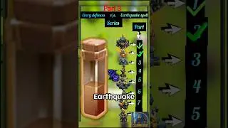 scattershot v/s earthquake spell 👿part -3❓✅ #clashofclans #ultimateattack #ytshorts #gaming #coc