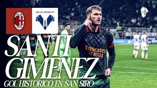 Santiago Gimenez's first San Siro Goal | AC Milan 1-0 Verona | Full Match
