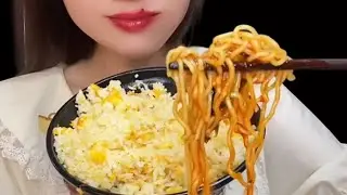 EATING CHINES FOOD | Home Cooked Meal - Spicy noodles hot pot so delicious