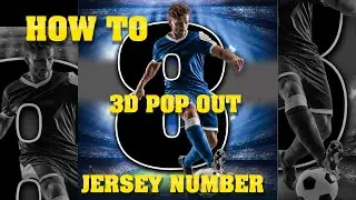 Easiest 3D Jersey Number Pop Out in Photoshop (2025 Method) | Quick & Trending Tutorial ⚡