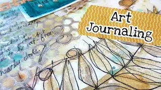Leaf Art Journal Page