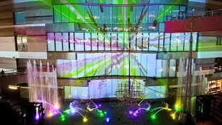 GUNDAM SCRAMBLE in FUKUOKA Japanese Projection Mapping Fountain show キャナルシティ博多