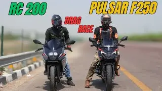 New Pulsar F250 vs KTM RC200 Drag Race