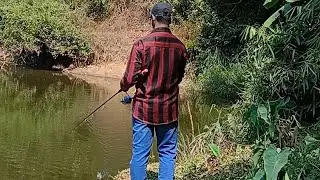 Snakehead fishing using jump frog