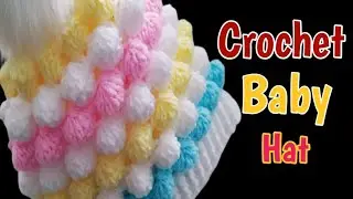 Easy Crochet Baby Hat | Crochet Baby Cap / Forever Art Noor