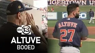Jose Altuve booed and hit by a pitch during his spring training debut