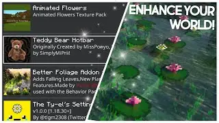 Как получить пышные, падающие листья и листву в Minecraft PE! 🌿✨