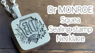 Squea sealing stamp necklace for biker style & heavy metal fashion,made in JAPAN  jewelry,Silver925