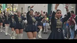 Banda San Vicente's Music Sound en el desfile del correo en Ilobasco.