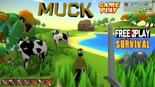 Muck ★ Gameplay ★ PC Steam [ Free to Play ] PVP PVE Multiplayer Survival Game 2021 ★ 1080p60FPS