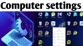 कंप्यूटर important setting//computer mein theme lagana desktop items icons