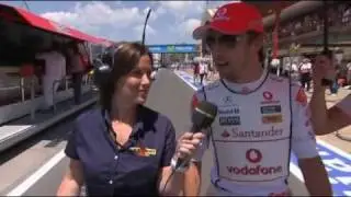 Jenson Button interview before the race - European GP 2010