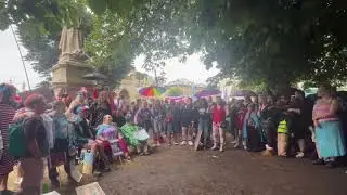 Hold You In Our Circle by Emily Roblyn, sung by GLOW Choir Brighton at Trans Pride Brighton 2025