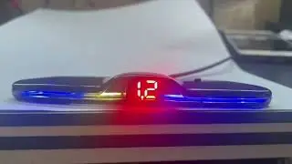 Reverse radar, voice broadcast LED display 4 sensors 16.8mm radar