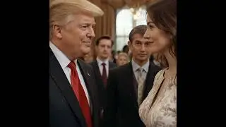 Donald Trump and his wife are shaking hands #ai #usa #cute #short #trending #trump #wife