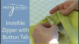 Easy Invisible Zipper with Button Tab