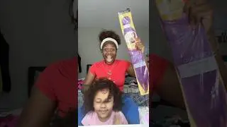 Vickey Cathey does her daughter hair for the first day of school 😱 #shorts