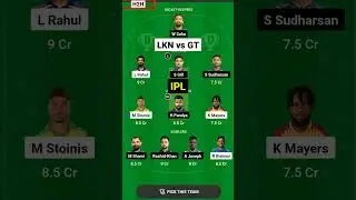 LKN vs GT dream11 prediction | LKN vs GT dream 11 prediction2023 | LKN vs GT team #LKNvsGT