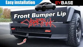 How to Install EVBASE Front Bumper Lip Splitter on Your Tesla Cybertruck (EVBASE Guide)