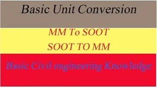 How to convert Mm to soot|How to convert soot to Milimeter