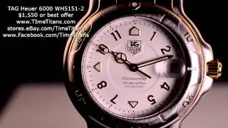 TAG Heuer Professional 6000 WH5151-2 38MM COSC Chronometer Automatic 18K and Steel